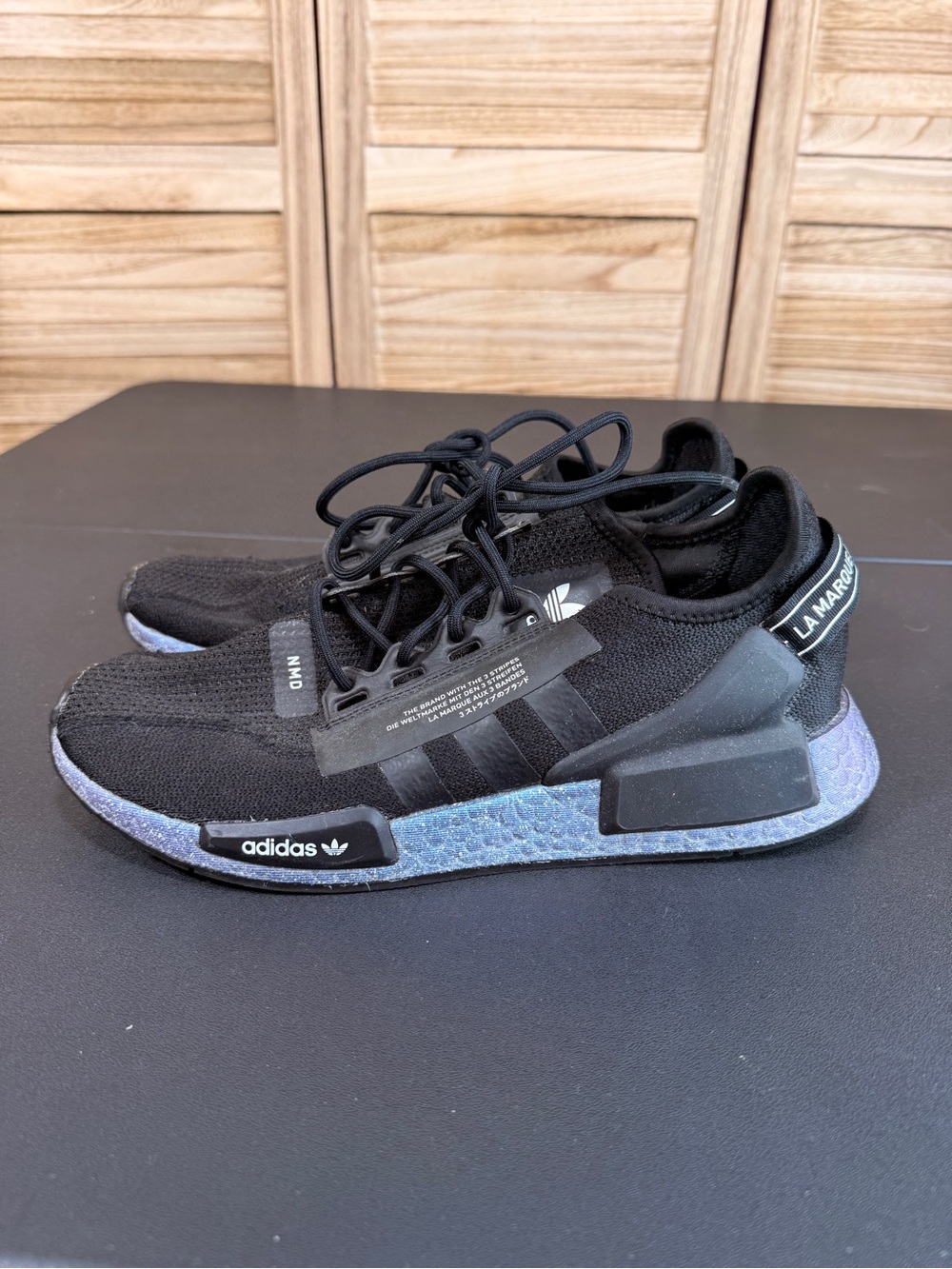 Adidas NMD_V3 Core Black Iridescent Speckled Boost Sneakers GX5164 Size 9.5